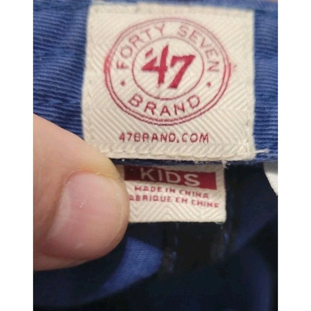 47 Brand Chicago Cubs Cap Hat Kids Youth Adjustable StrapBack Embroidered Blue